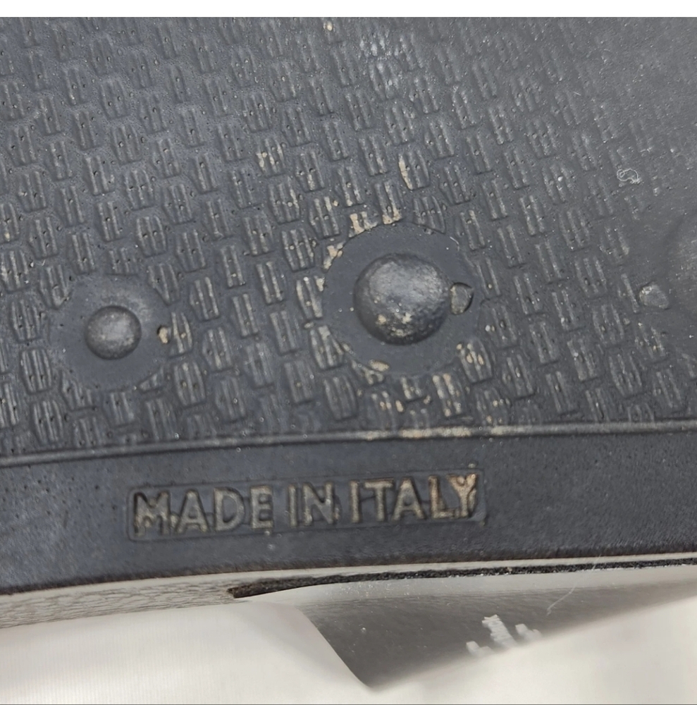 OFF-WHITE 'Slides' Sandals Men's Sz 12 US/45 It Black Leather 2013 Made In Italy - Picture 15 of 16